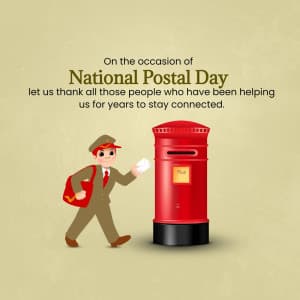 National Postal Day graphic