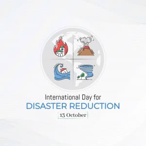 International Day for Disaster Reduction flyer