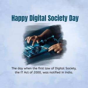 Digital Society Day Facebook Poster