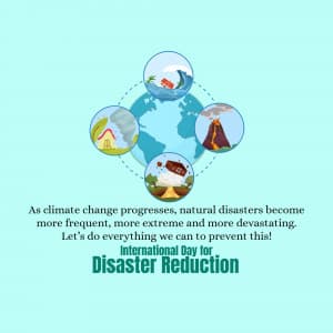 International Day for Disaster Reduction banner