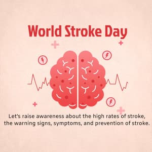 World Stroke Day marketing flyer