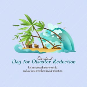 International Day for Disaster Reduction poster