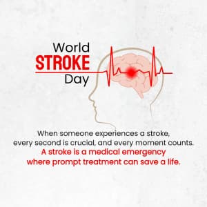 World Stroke Day Facebook Poster