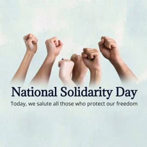 National Solidarity Day graphic