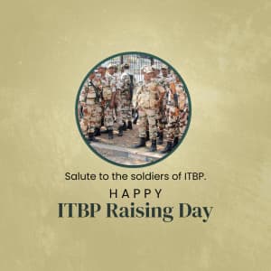 Raising day of Indo Tibetan Border Police event poster