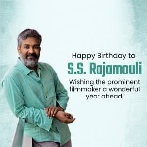 S.S. Rajamouli Birthday flyer