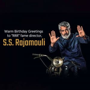 S.S. Rajamouli Birthday banner
