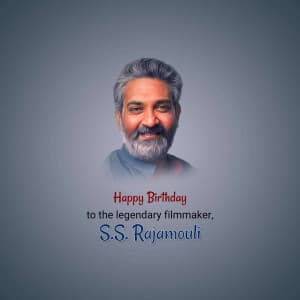 S.S. Rajamouli Birthday event poster