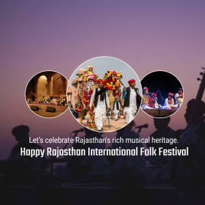 Rajasthan International Folk Festival flyer