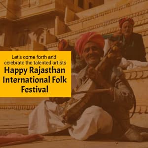 Rajasthan International Folk Festival poster