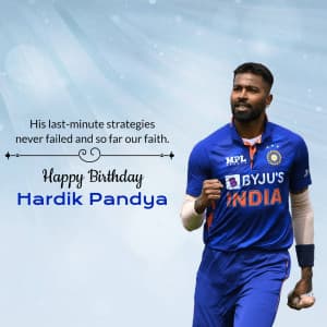 Hardik Pandya Birthday post