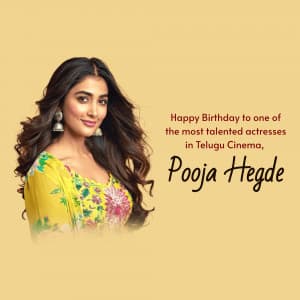 Pooja Hegde Birthday banner