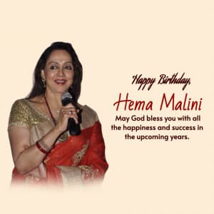 Hema Malini Birthday banner