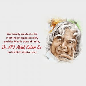 Dr APJ Abdul Kalam Jayanti image