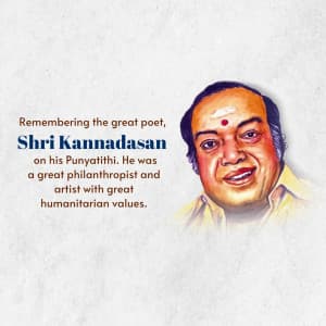 Kannadasan Punyatithi illustration