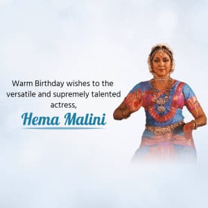 Hema Malini Birthday poster