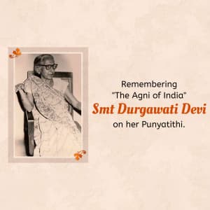 Durgawati Devi Punyatithi flyer