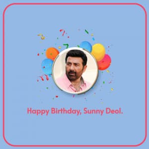 Sunny Deol Birthday graphic