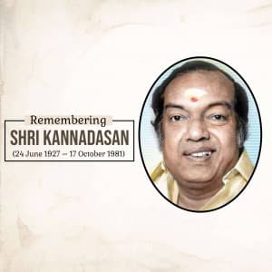 Kannadasan Punyatithi post