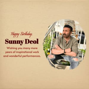 Sunny Deol Birthday banner