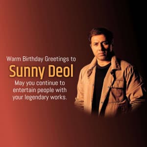 Sunny Deol Birthday poster