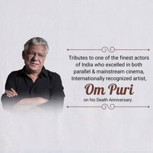 Om Puri Punyatithi post