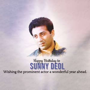 Sunny Deol Birthday event poster