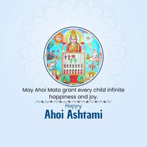 Ahoi Ashtami event advertisement