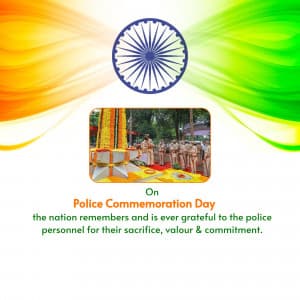 Police Commemoration Day whatsapp status poster