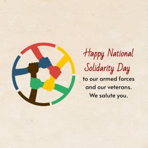 National Solidarity Day event poster