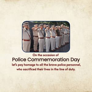 Police Commemoration Day Instagram Post