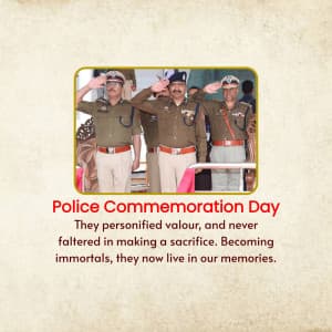Police Commemoration Day poster Maker