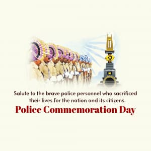 Police Commemoration Day event advertisement