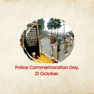 Police Commemoration Day illustration