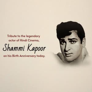 Shammi Kapoor Jayanti banner