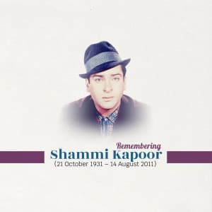 Shammi Kapoor Jayanti post