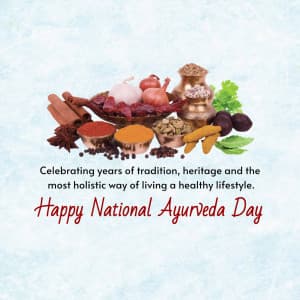 National Ayurveda Day ad post