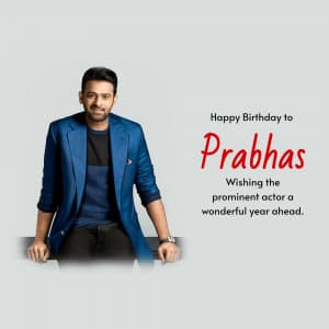 Prabhas Birthday banner