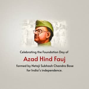 Azad Hind Fauj Sthapana Diwas graphic