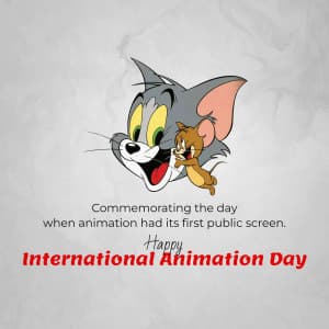 International Animation Day event poster