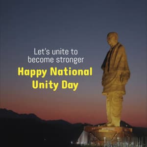 National Unity Day event advertisement