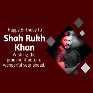 Shahrukh Khan Birthday greeting image