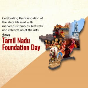 Tamil Nadu Foundation Day poster Maker