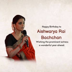 Aishwarya rai bachchan birthday poster Maker