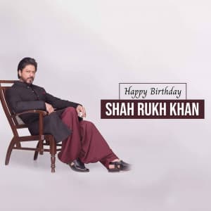 Shahrukh Khan Birthday creative image