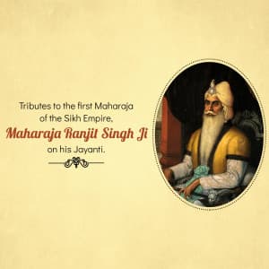 Maharaja Ranjit Singh Jayanti Instagram Post