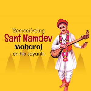 Sant Namdev Maharaj Jayanti event advertisement