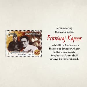 Prithviraj Kapoor Jayanti graphic