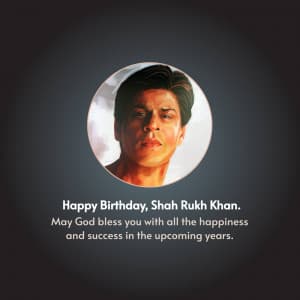 Shahrukh Khan Birthday Instagram Post