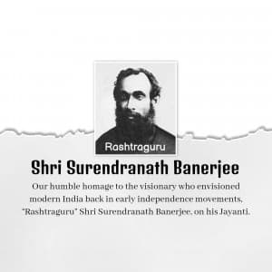 Surendranath Banerjee Jayanti creative image